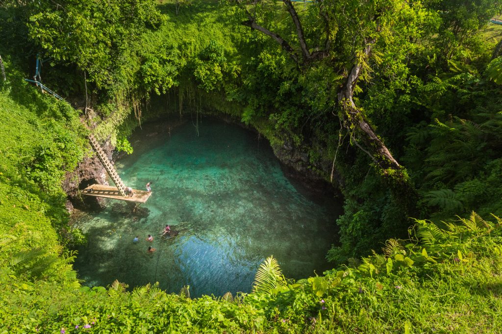 To-sua ocean trench, Samoa.