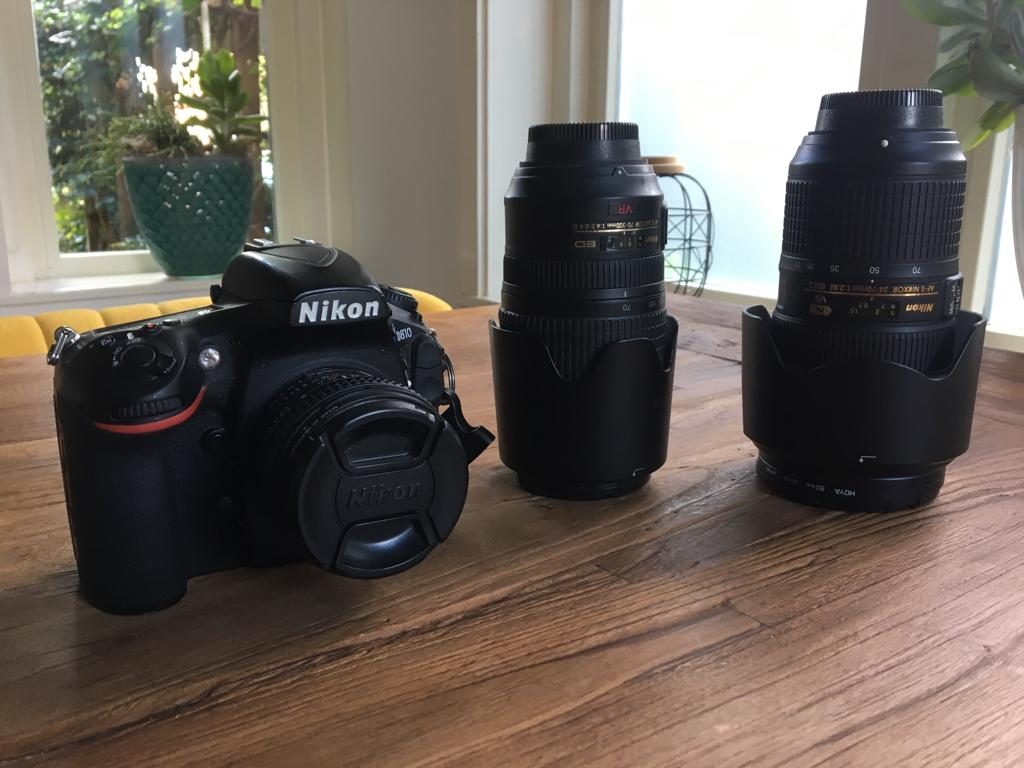 Nikon D810cwith lenses